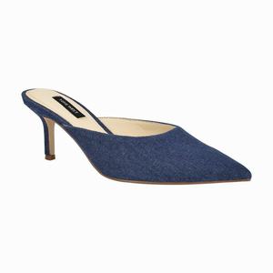 Nine West Ali Pointy Toe Mules DonkerBlauw Nederland | AKV-941283